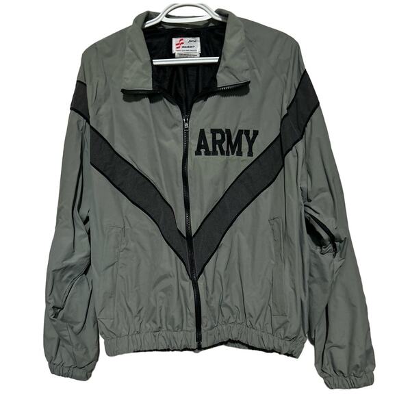Skilcraft Army Training Jacket 100% Nylon‎ Black Green Gray Size Medium/Short - Picture 1 of 7